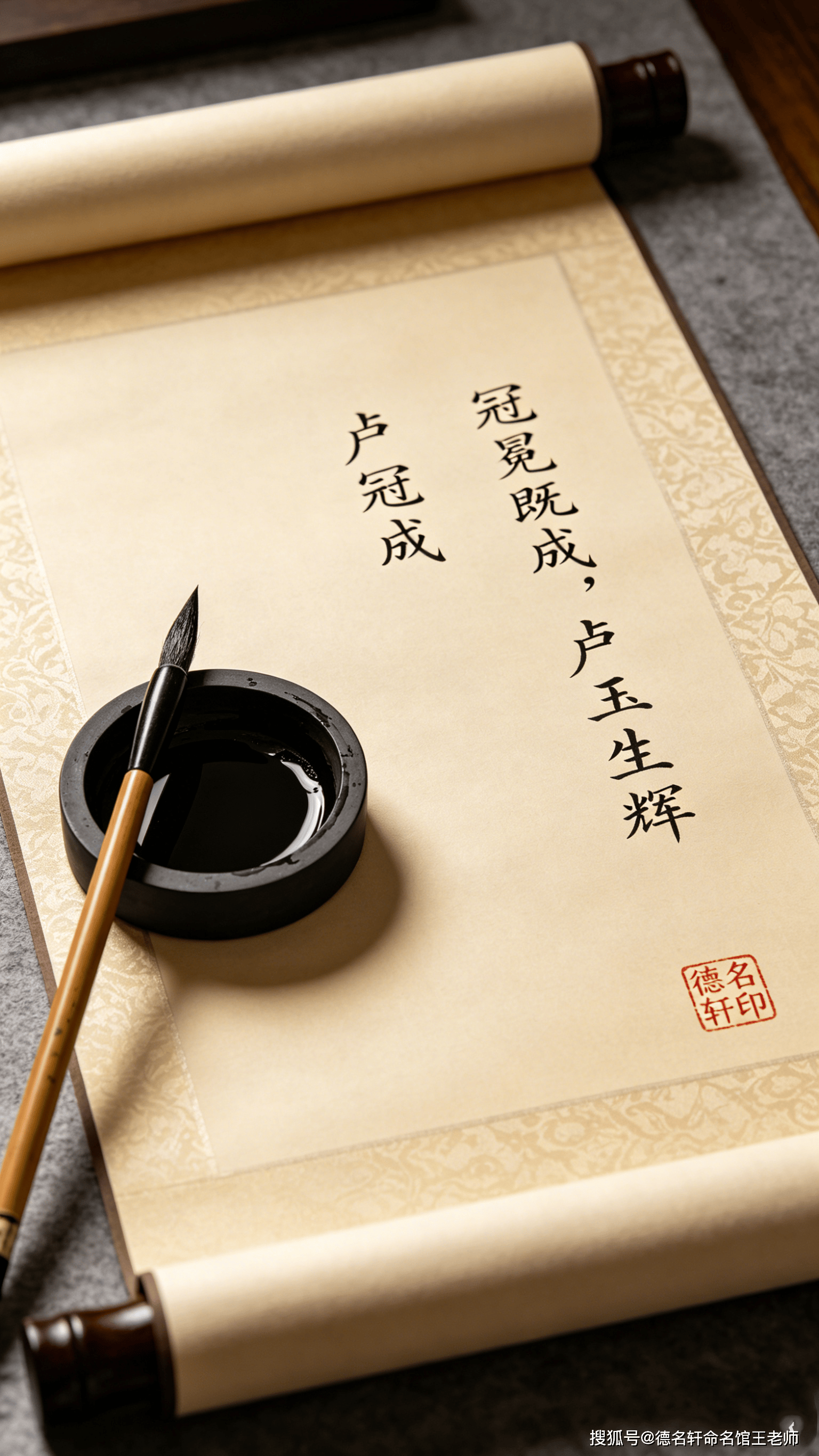 原創2026年寶寶起名案例 盧冠澄：冠冕澄澈，盧玉生輝