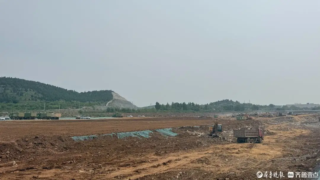 揭榜攻堅・棗莊專案一線探訪｜棗莊空港物流產業園建設熱潮湧動