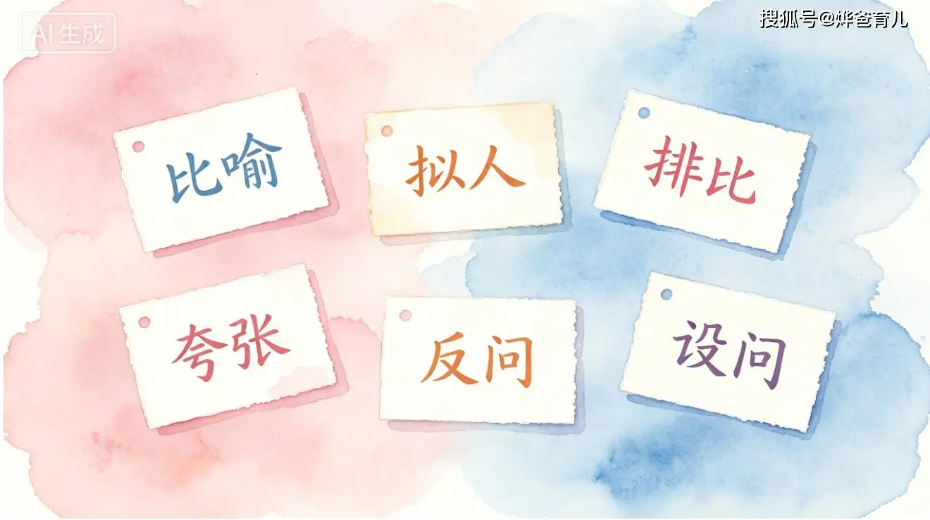 小學 1-6 年級修辭手法大全，附：口訣 + 例句 + 練習題 + 答案