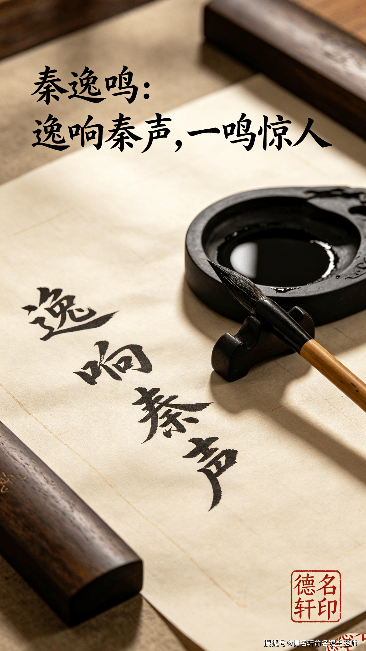 原創寶寶起名案例 秦逸鳴：逸響秦聲，一鳴驚人
