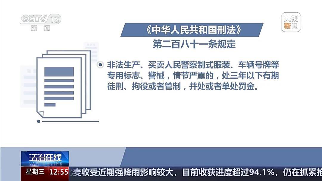 把警用物品當“收藏品”公開兜售 警用裝備黑產鏈曝光