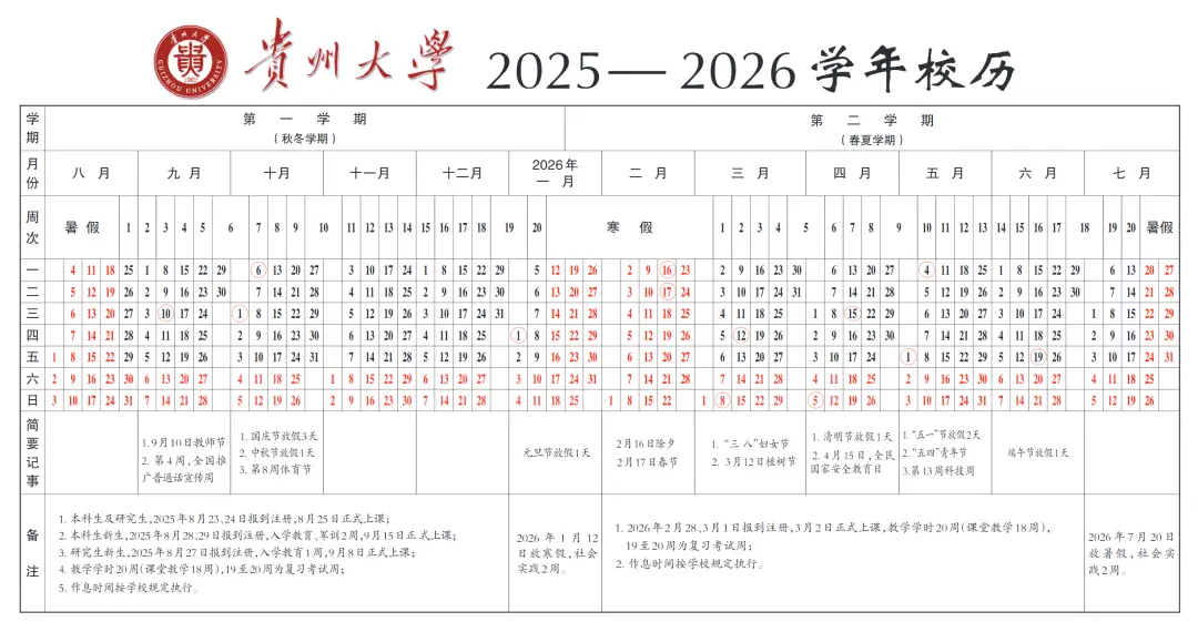 2026年貴州大中小學暑假放假時間來了！