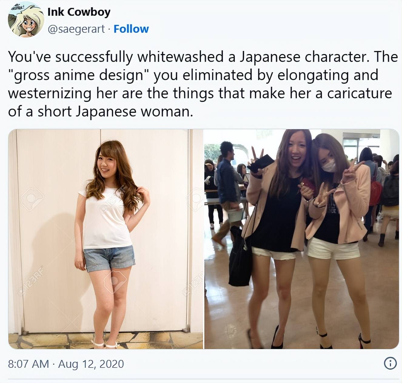 原創日本動漫女主被歐美網友強行改臉改身材，引爆全球罵戰