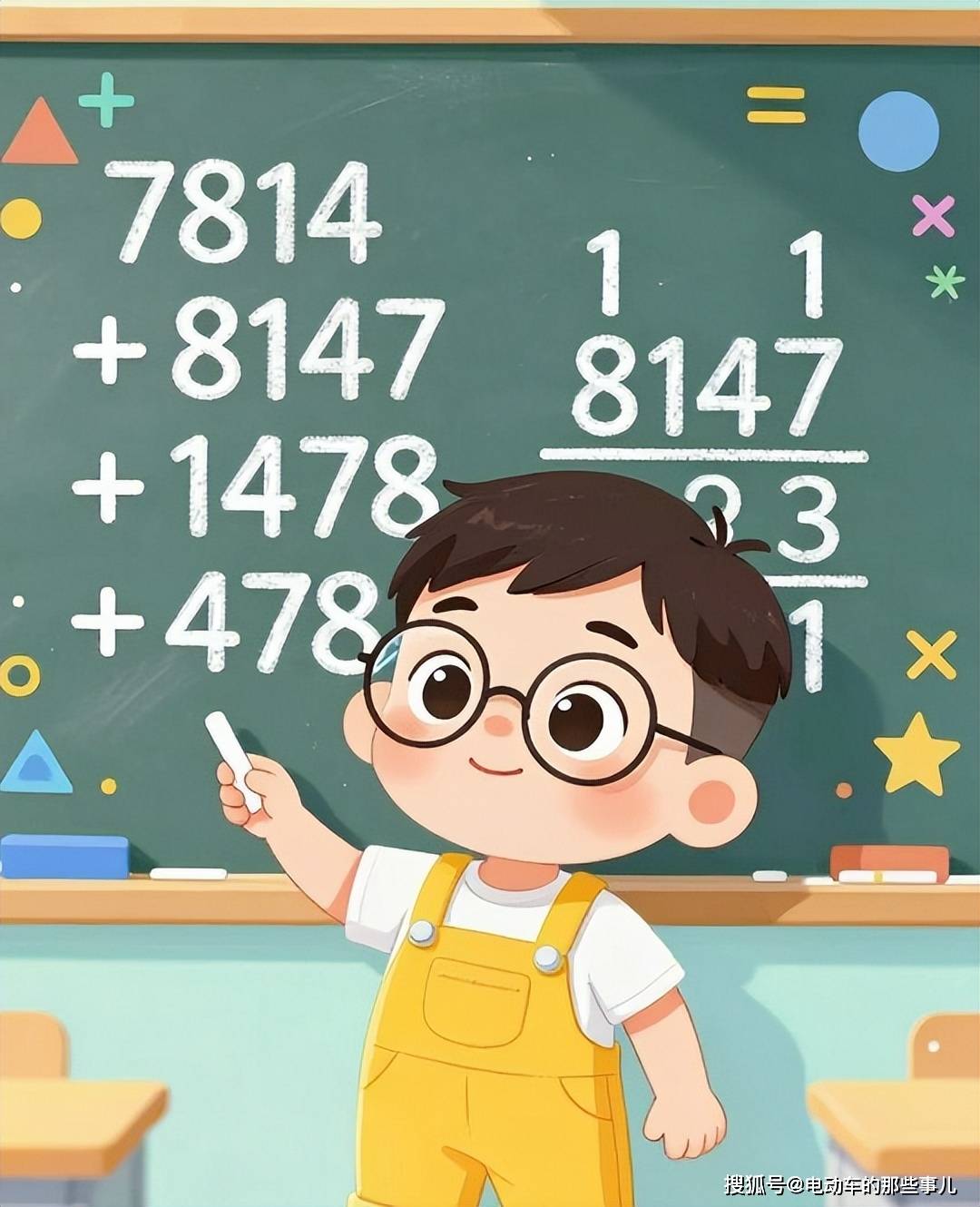 原創小學數學速算神仙技巧！4個四位數相加，不用豎式，30秒出答案